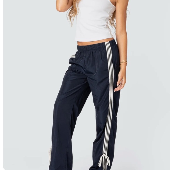 Edikted Pants - Edikted Remy Ribbon Track Pants